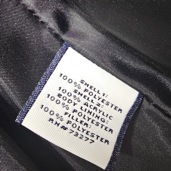 Fila Sport Y2K Puffer Vest Small Black Full Zip Retro Patch Athleisure Warm - Picture 12 of 12